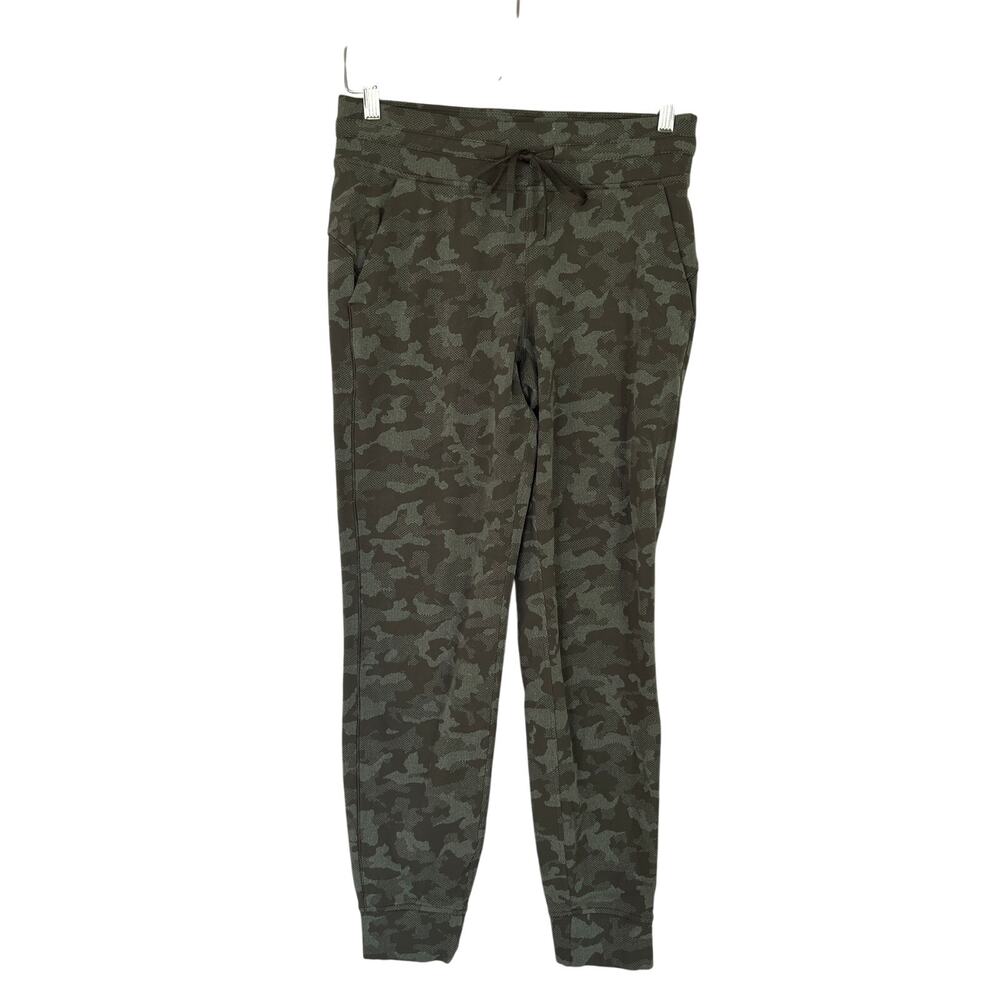 Lululemon Camo Ready to Rulu High Rise Jogger Pants Size 8 Pockets Running Gym